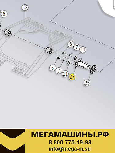 Палец балансира LIUGONG CLG836 / 825 11L0008