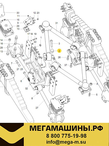 Втулка болта V-образной тяги SITRAK WG9725520367