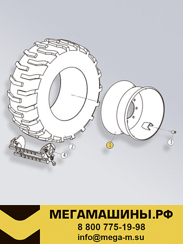 Диск колесный 41K0008 CLG375A / CLG385A / CLG395B