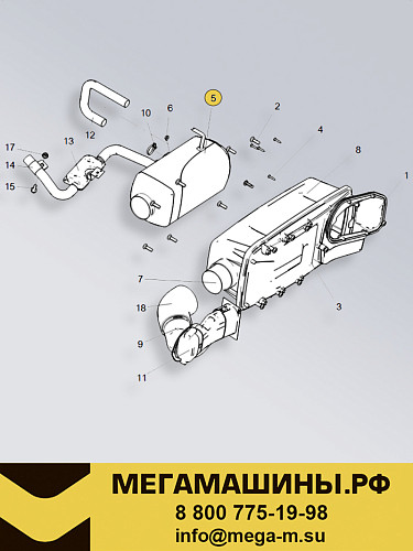 Автономный отопитель SITRAK C7H в сборе Jingwe FJH-4A  AZ992511200001 /Оригинал