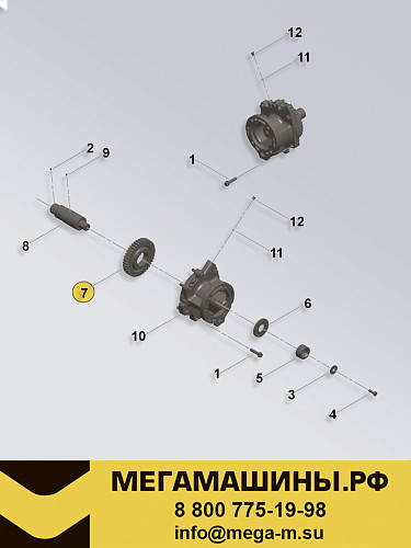 Шестерня привода ТНВД CUMMINS ISM11 (для привода 3896045) 3041042 /DCEC