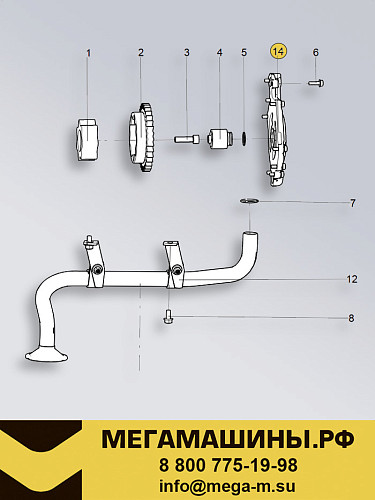 Крышка насоса масляного MC11 / MC13 200V05103-5036