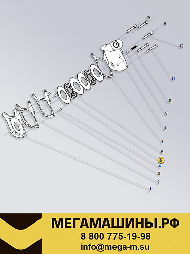Диск трансмиссионного тормоза SITRAK C7H (кпп HW25712X) WG2229060010