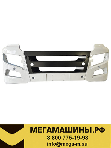 Бампер SITRAK C7H (фургон, шасси) 812W41610-0308 (комбинированный бело-черный) /Оригинал