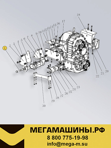 Болт крепления раздатки SHACMAN X3000 6x6 Q151B1480T1F3
