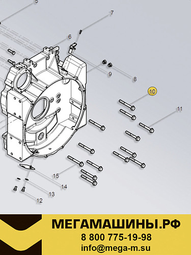Болт 90011400060S Weichai Power